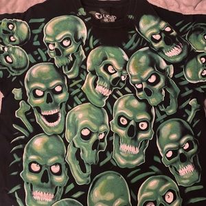 Streetwear skull T-shirt